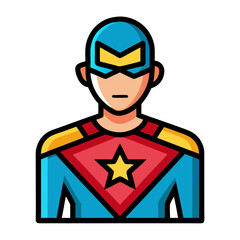 set of funny cartoon policeman