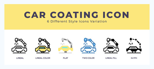 Naklejka premium Car coating symbol. logo. icon vector illustration.