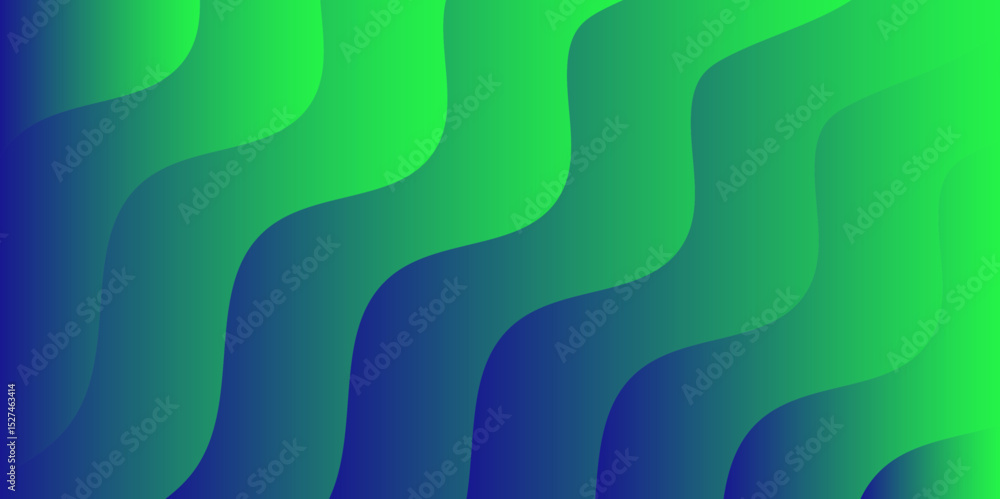 Fototapete Abstract gradient background with undulating wave-like patterns in shades of blue. Smooth, flowing, vertical wavy lines. Calm, modern, and visually pleasing, with a strong aquatic and futuristic feel.