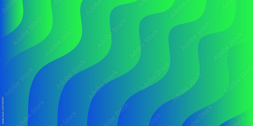 Fototapete Abstract gradient background with undulating wave-like patterns in shades of blue. Smooth, flowing, vertical wavy lines. Calm, modern, and visually pleasing, with a strong aquatic and futuristic feel.