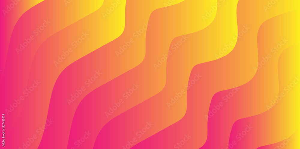 Poster Abstract gradient background with undulating wave-like patterns shades of yellow. Smooth, flowing, vertical wavy lines. Calm, modern, and visually pleasing, with a strong aquatic and futuristic feel.