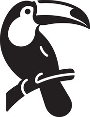 Vibrant Tropical Toucan Vector Illustration
