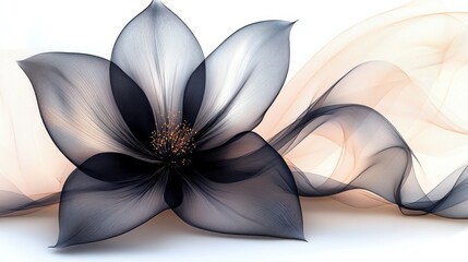 Delicate flower art print