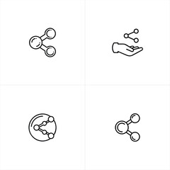 Share Icon Set for Encouraging Online Content Distribution and Social Media Engagement