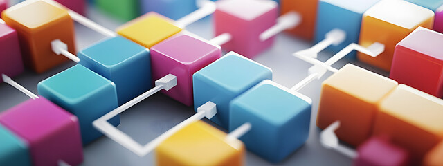 Obraz premium Modern Org Chart Interface