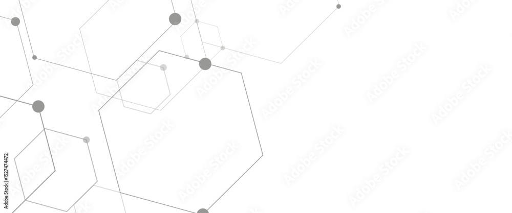 Poster vector technology abstract background with abstract geometric hexagon pattern hexagonal shape