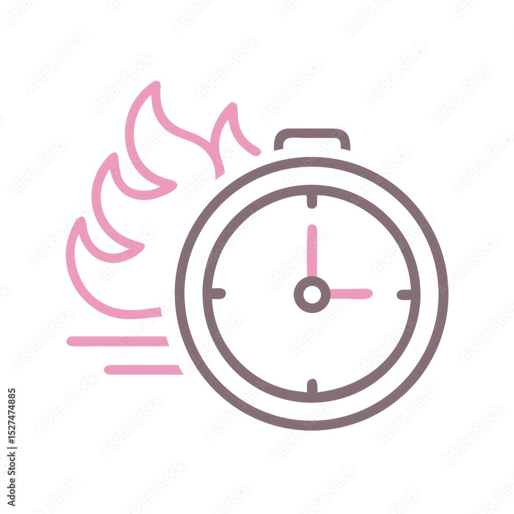 Poster a stylized clock with flames suggests urgency or a race against time, emphasizing the need to act qu