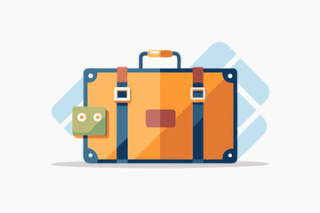suitcase icon luggage tag subtle travel