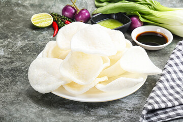 Vietnamese starter appetizer Crab chips