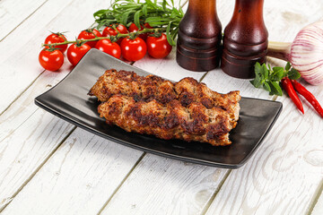 Chicken kebab minced meat and spices