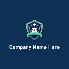 Shield soccer ball logo