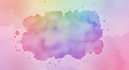 Watercolor Colorful paint splash bursting in the center, abstract background
