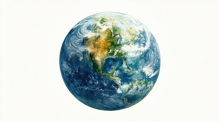 Earth from space, detailed view