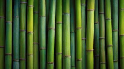 Fototapeta premium Green Bamboo Stalk Background
