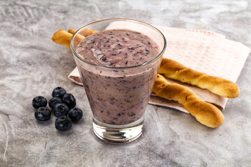 Blueberry milkshake sweet dessert drink