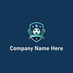 Shield soccer ball logo