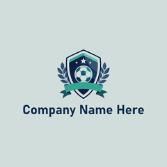 Shield soccer ball logo