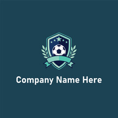 Shield soccer ball logo