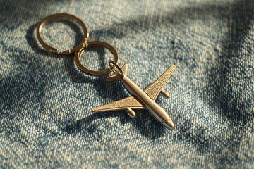 airplane shaped keychain
