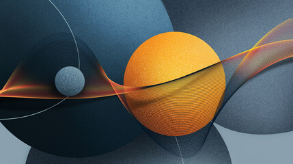 Dynamic Abstract Background With Vibrant Shapes and Hues