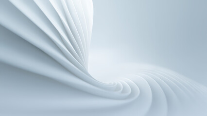 Soft Waves of White Create a Calming Abstract Background