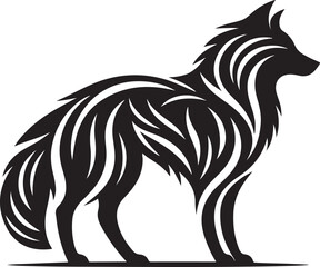 Majestic Wolf Vector Illustration
