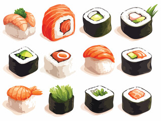 Japanese food vector art