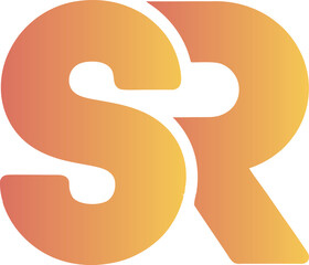 vector illustration of a letter SR
