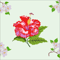 floral greeting card