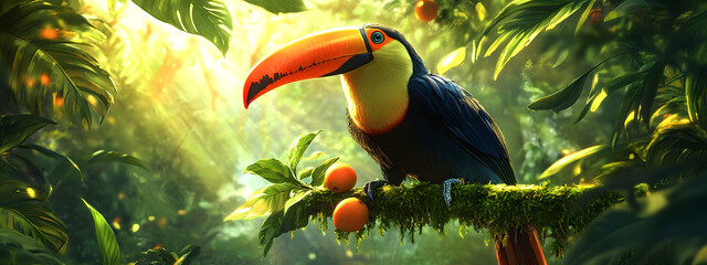 Fototapeta premium Tropical Toucan Perch