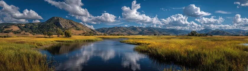 Witness the harmonious blend of nature and innovation with AI-managed irrigation in a restored wetland project