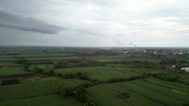 satara karad village beautiful morning view
