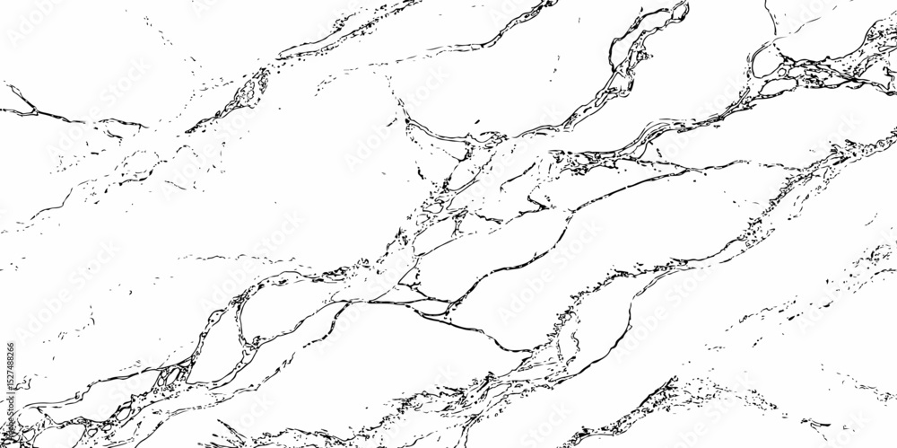 Aufkleber black wavy lines creating a marble like texture and abstract appearance overall white background.