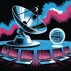 Information Technology background illustration vector .