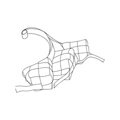 silhouette image of KETUPAT