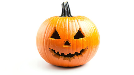halloween pumpkin isolated on white