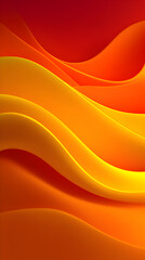 Fototapeta premium Abstract orange and red wave background
