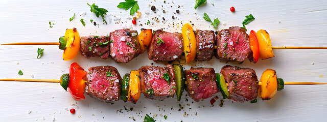 Raw Grill Skewers with Herbs