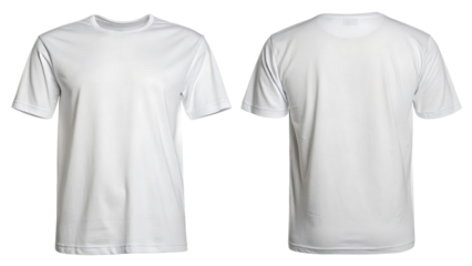 White tshirt mockup front and back view,  t-shirt mockup
