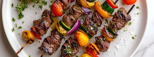Fresh Grilled Beef Skewers