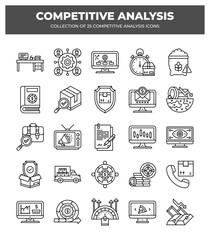 Competitive Analysis: 25 Essential Business Strategy Icons