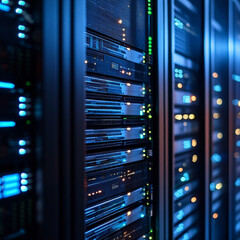 Naklejka premium HaaS (Hardware as a Service). Businessman touch hardware solutions for managed services, cloud computing, scalable IT infrastructure, service-based models, and subscription hardware services.