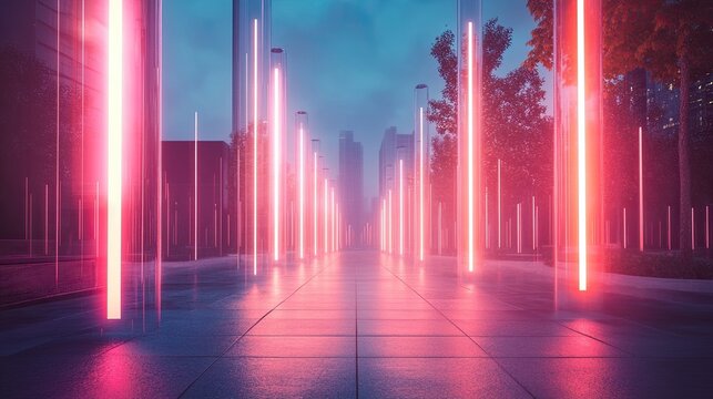 Wi-Fi light concept, representing wireless communication with digital light technology.