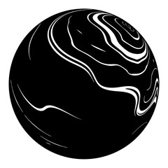 galaxy silhouette icon on white background © Mahas Munna