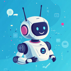 Businessman hold global chatbots with network connected to customer service, marketing, and support solution. Chatbot development is essential to enhance customer interaction, operational efficiency.