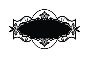 Classic border element set for vintage and invitation design vector art illustration