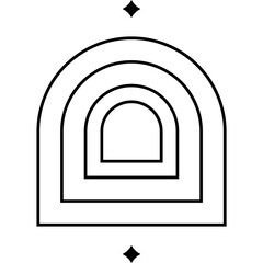 Fototapeta premium Aesthetic Geometric Line
