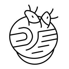 japanese ramen vector line