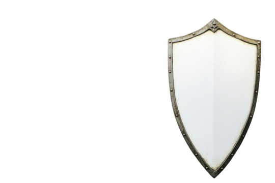 Shield Reflects Light, A Symbol of Protection and Defense With Medieval Feel