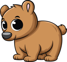 Cute Baby Bear Vector Image